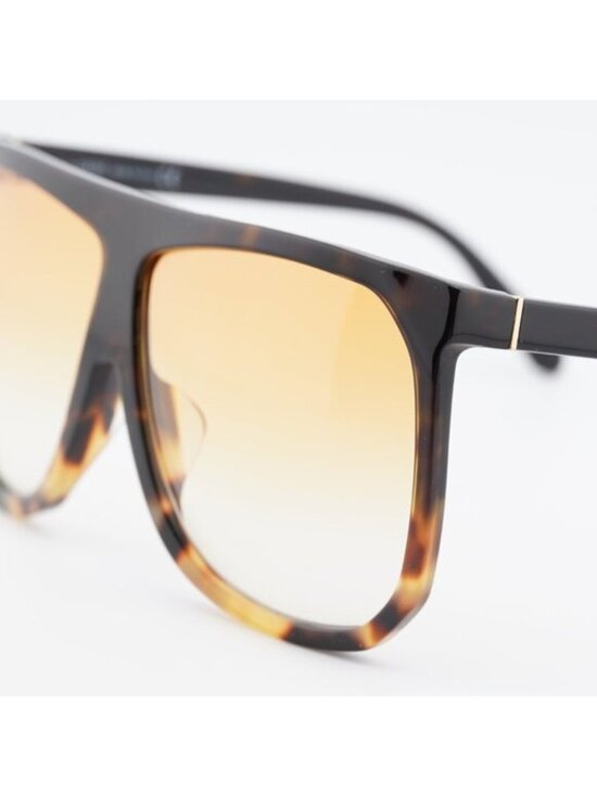 Loewe LW40001F 56E Sunglasses Havana Square Frame, Brown Lenses main image 4